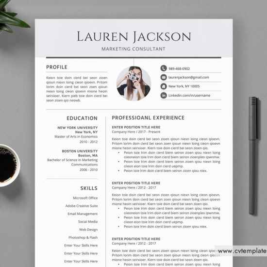 New Zealand Best Selling Cv Template For Ms Word Curriculum Vitae