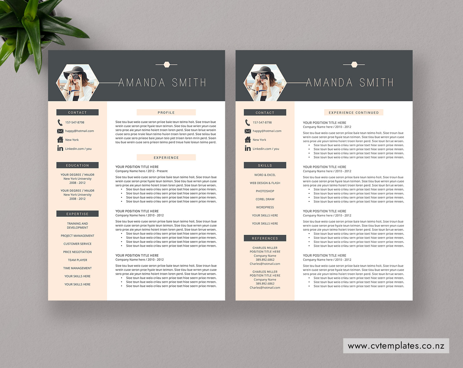 www.cvtemplates.co.nz-New Zealand CV Template-Amanda-S CV Template-03