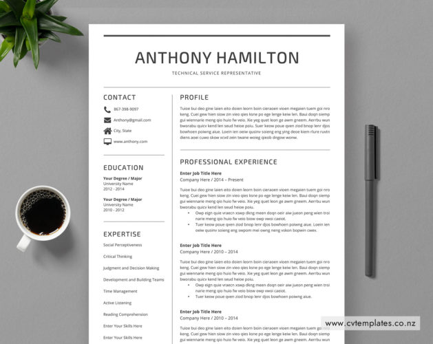 Premium New Zealand CV Templates Page 7 CVTemplates.co.nz