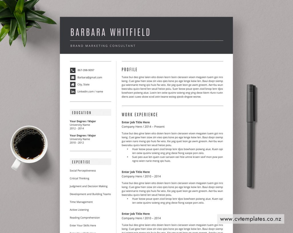 Premium New Zealand CV Templates CVTemplates.co.nz