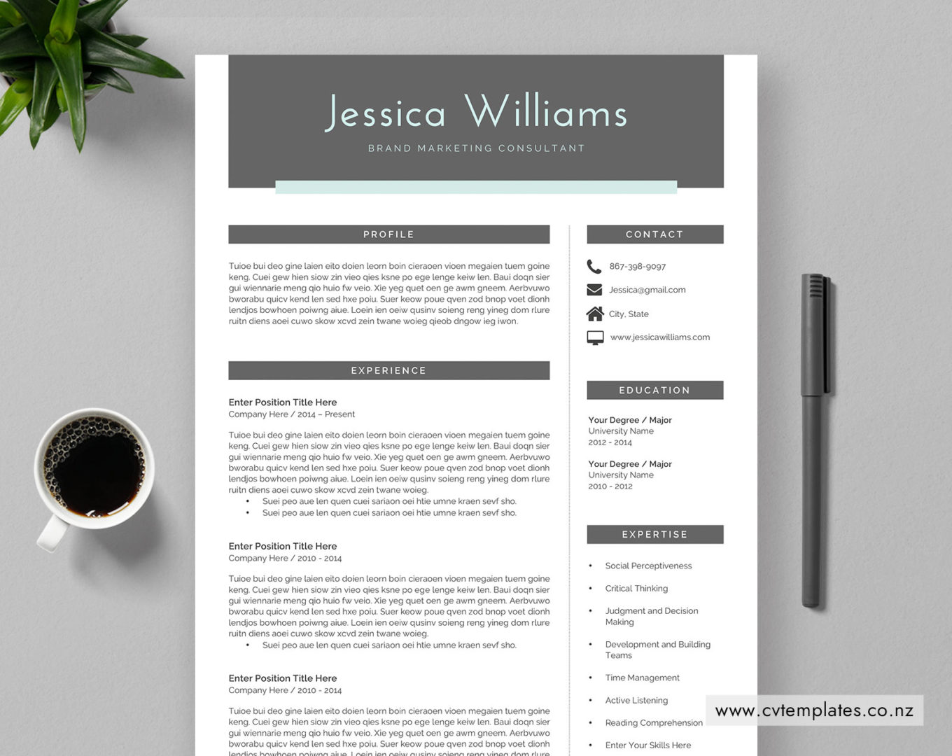 new zealand format cv and cover letter