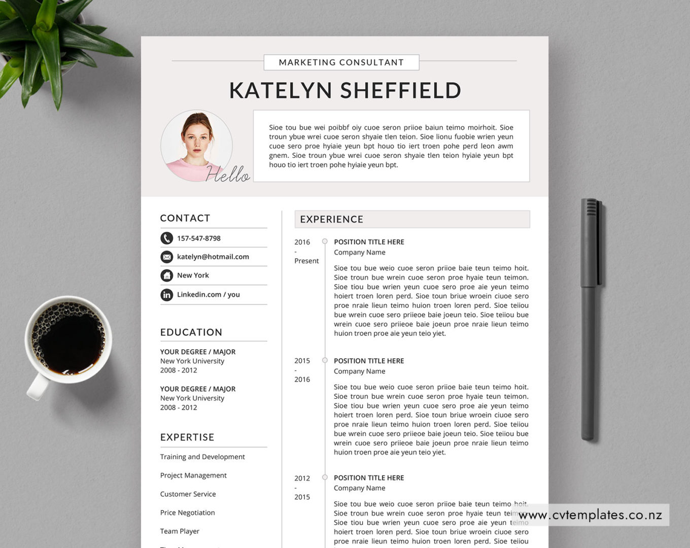 10 Professional and Creative CV Templates and Cover Letter Templates