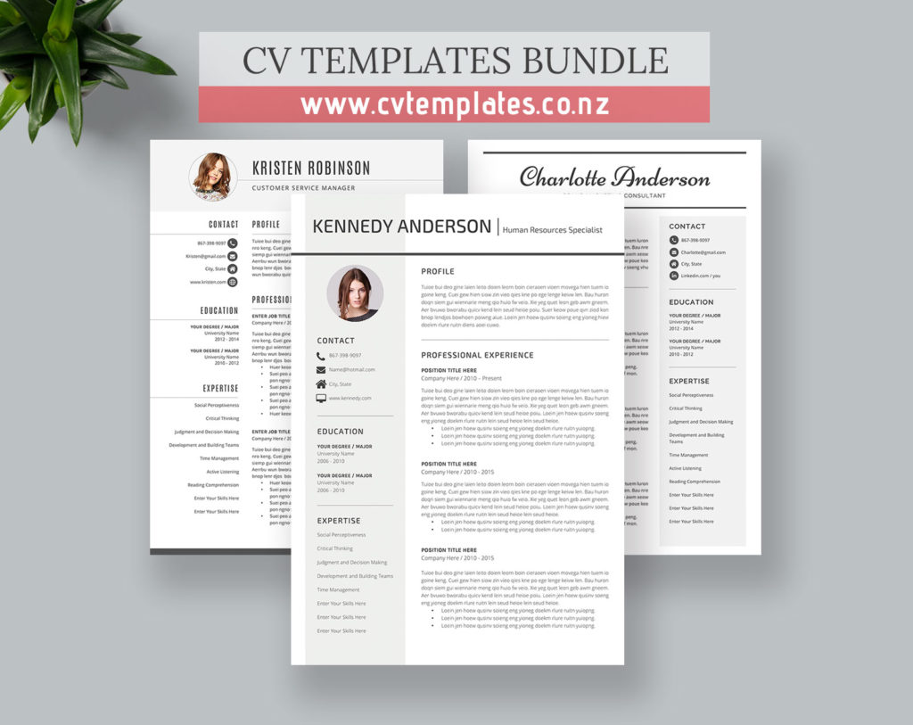 Make a Strong First Impression - Www.cvtemplates.co .nz New Zealand CV Templates Bundle 24 1024x813 